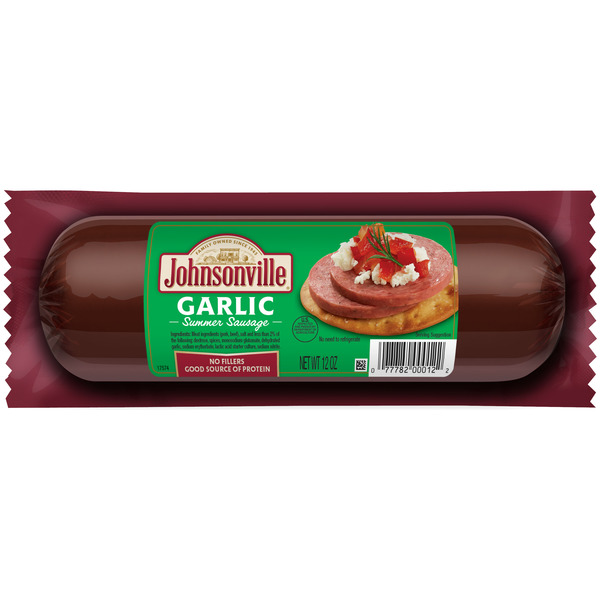 Hot Dogs, Bacon & Sausage Johnsonville Garlic Summer Sausage hero