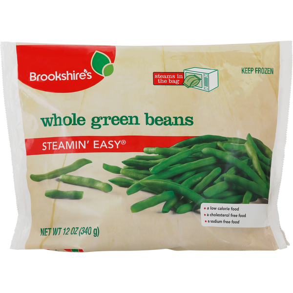 Prepared Meals Brookshire's Green Beans, Whole, Steamin' Easy hero