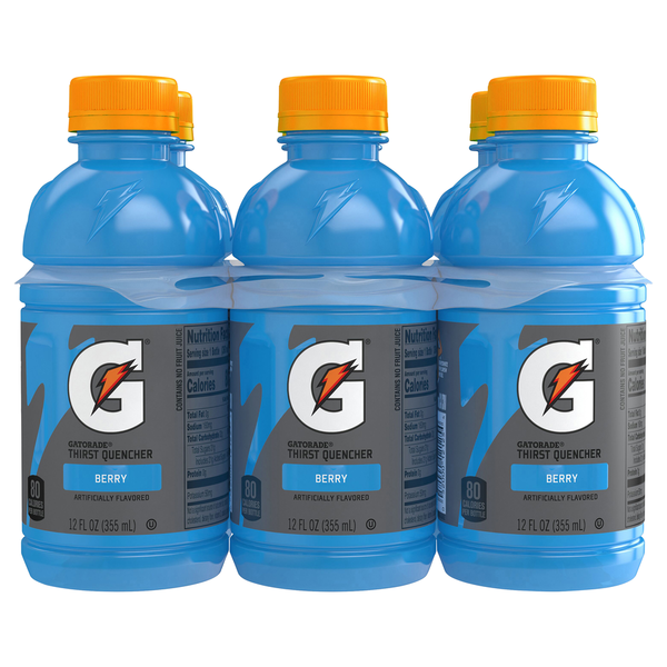 Energy & Sports Drinks Gatorade Thirst Quencher, Berry, 6 Pack hero