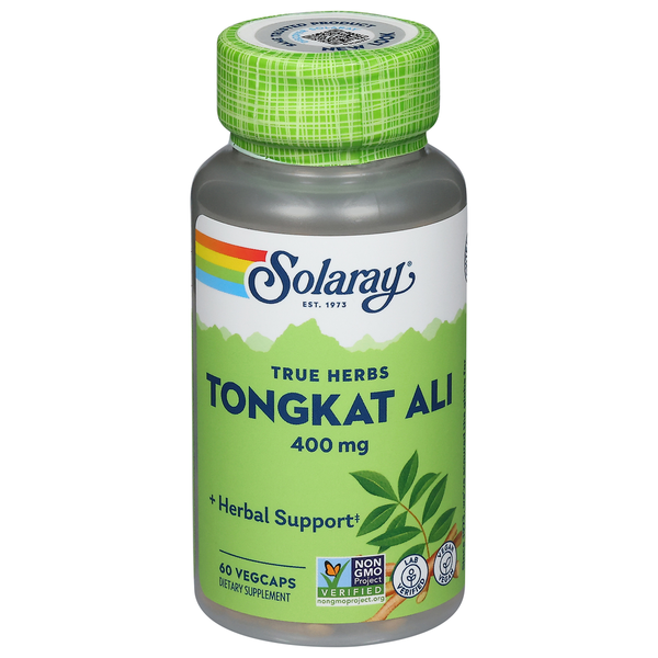 Vitamins & Supplements Solaray Tongkat Ali, True Herbs, 400 mg, Vegcaps hero