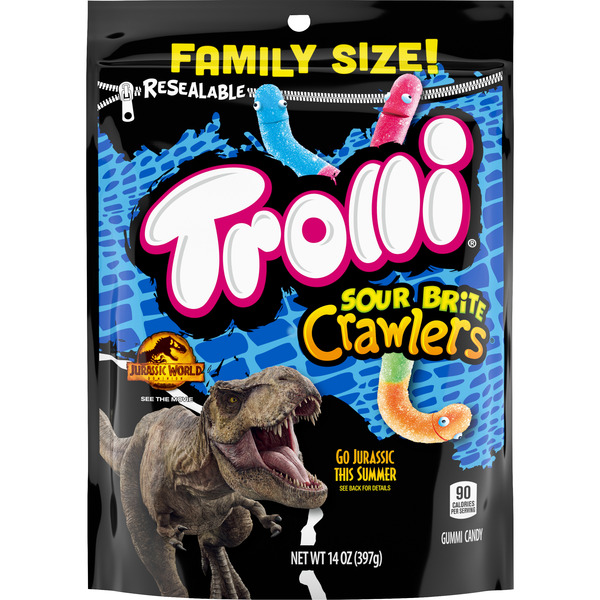 Candy & Chocolate Trolli Gummi Candy, Sour Brite, Crawlers hero