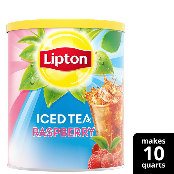 Cocoa & Drink Mixes Lipton Black Tea Iced Tea Powder Raspberry hero