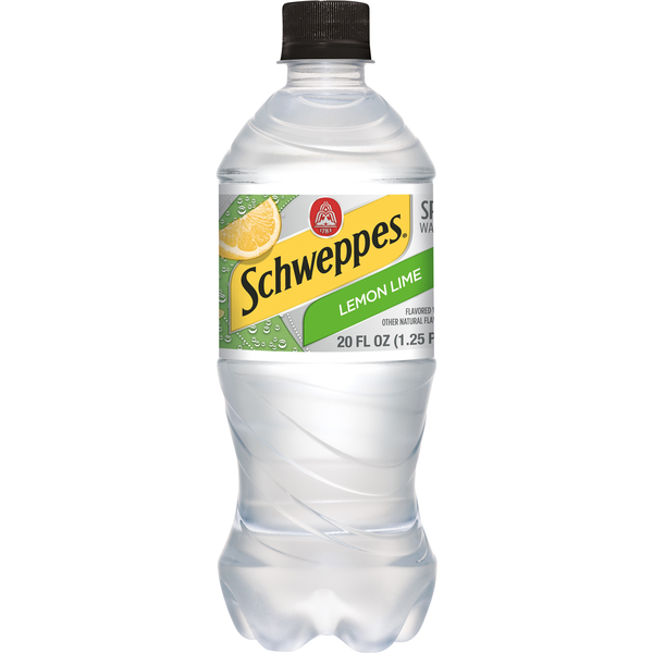 Water, Seltzer & Sparkling Water Schweppes Lemon Lime Sparkling Water Beverage hero