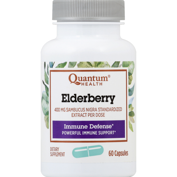 Dietary Supplements Quantum Health Elderberry, 400 mg, Capsules hero