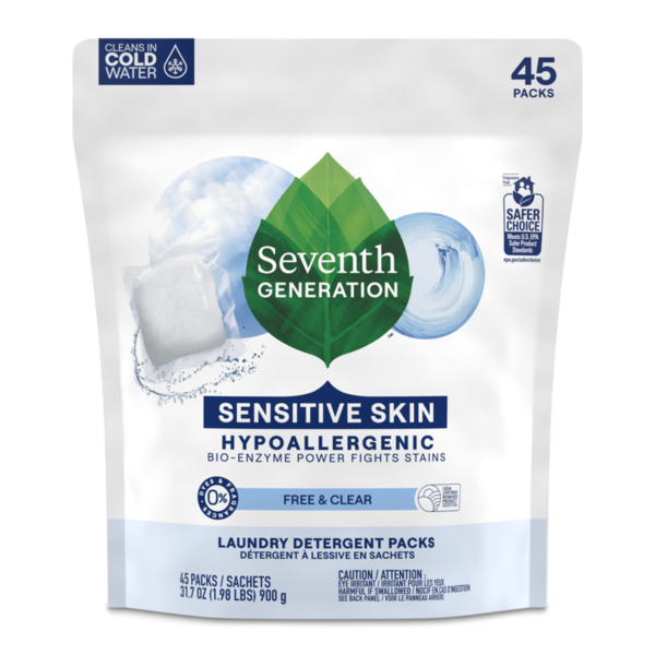 Laundry Seventh Generation Laundry Detergent Packs Free & Clear hero