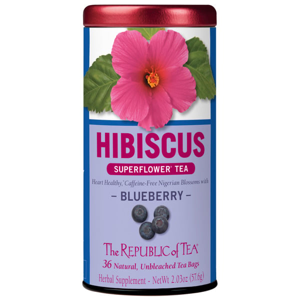 Tea The Republic of Tea Hibiscus Blueberry Tea Bags hero