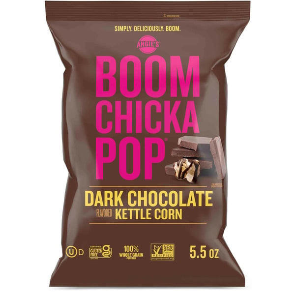 Candy & Chocolate Angie's BOOMCHICKAPOP Dark Chocolate Drizzled Sea Salt Kettle Corn Popcorn hero