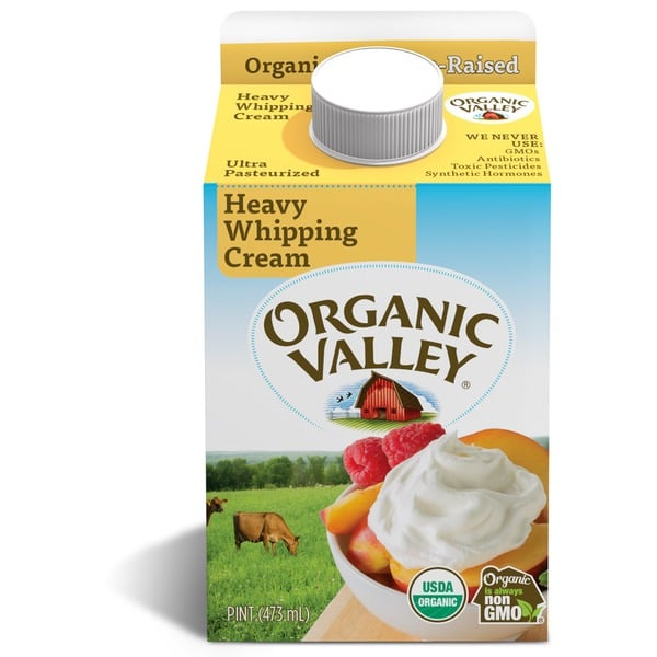 Creamer Organic Valley Ultra Pasteurized Organic Heavy Whipping Cream hero