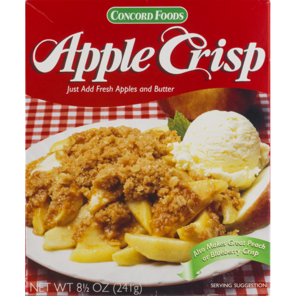 Doughs, Gelatins & Bake Mixes Concord Foods Apple Crisp hero