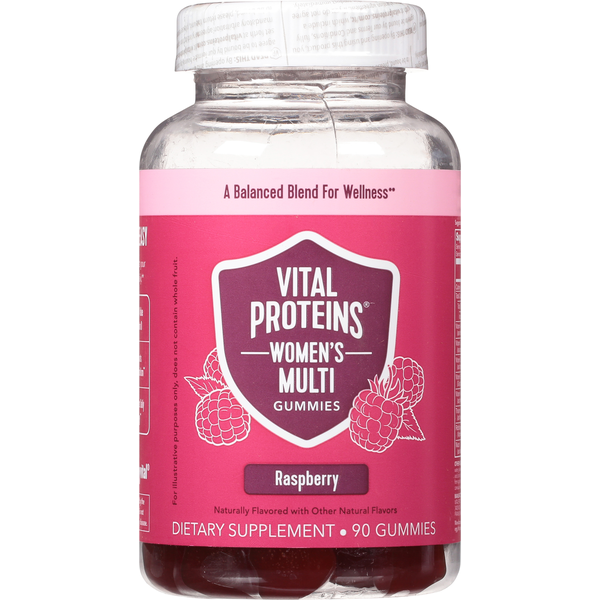 Dietary Supplements Vital Proteins Women's Multi Gummies, Raspberry hero