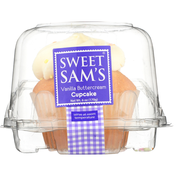 Cookies & Cakes Sweet Sam’s Individually Packed Vanilla Buttercream Cupcake hero