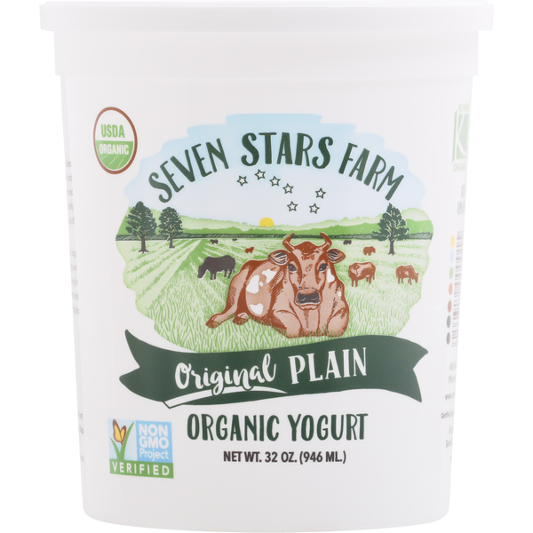 Yogurt Seven Stars Farm Organic Yogurt Original Plain hero