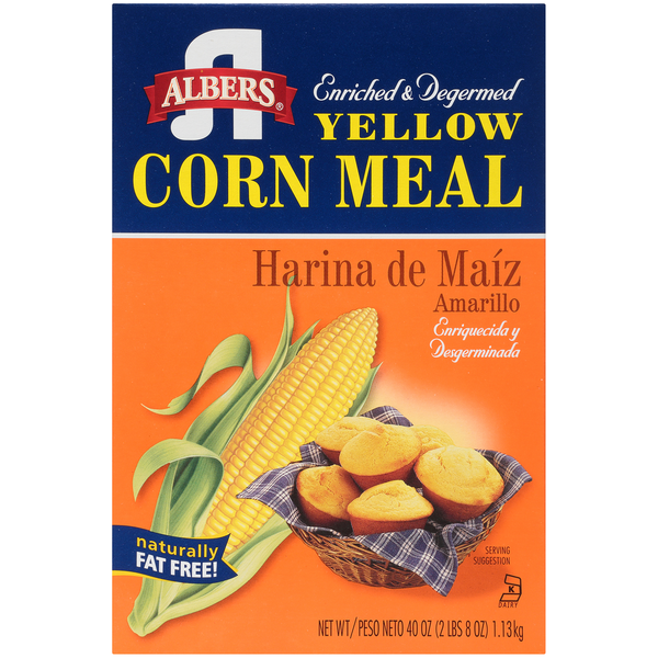 Baking Ingredients Albers Enriched & Degermed Yellow Corn Meal hero