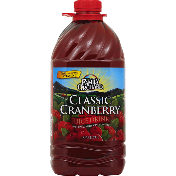 Juice & Nectars Family Orchard Juice Drink, Classic Cranberry hero