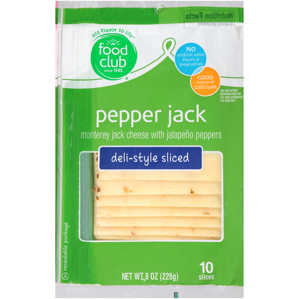 Packaged Cheese Sliced Pepperjack Cheese hero