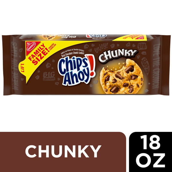 Packaged Cookies Chips Ahoy! Chunky Chocolate Chip Cookies, Family Size hero