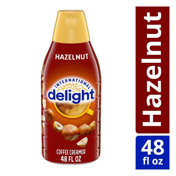 Cream International Delight Hazelnut Coffee Creamer hero