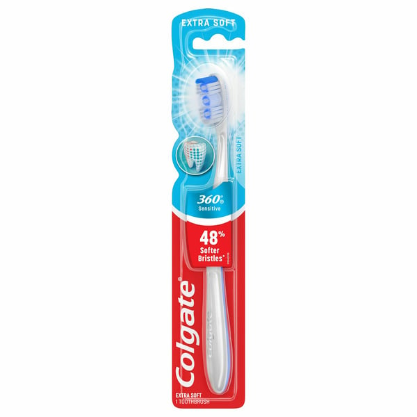 More Household Colgate 360 Extra Soft Toothbrush for Sensitive Teeth and Gums hero