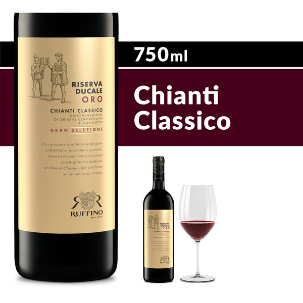 Sangiovese Ruffino Riserva Ducale Oro Gran Selezione Chianti Classico Sangiovese Italian Red Wine hero