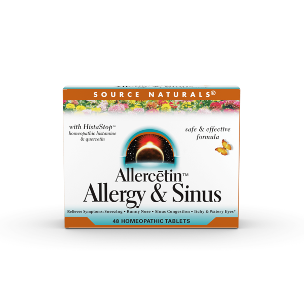 Homeopathic Medicines Source Naturals Allercetin Allergy & Sinus Tablet hero