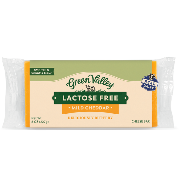 Green Valley Creamery Cheese Bar, Lactose Free, Mild Cheddar hero