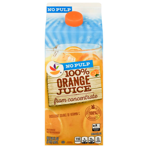 Refrigerated Store Brand 100% Juice, Orange, No Pulp hero