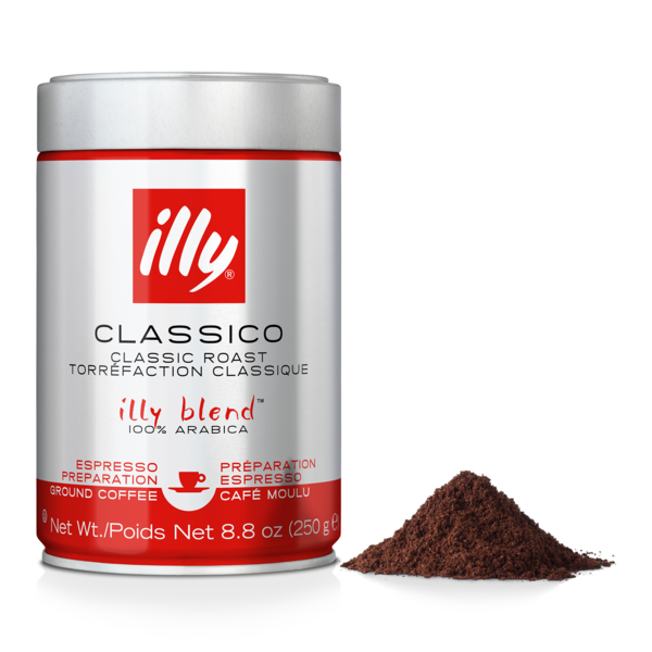 Ground Coffee illy Ground Espresso Coffee, Classico Medium Roast 100% Arabica Coffee hero