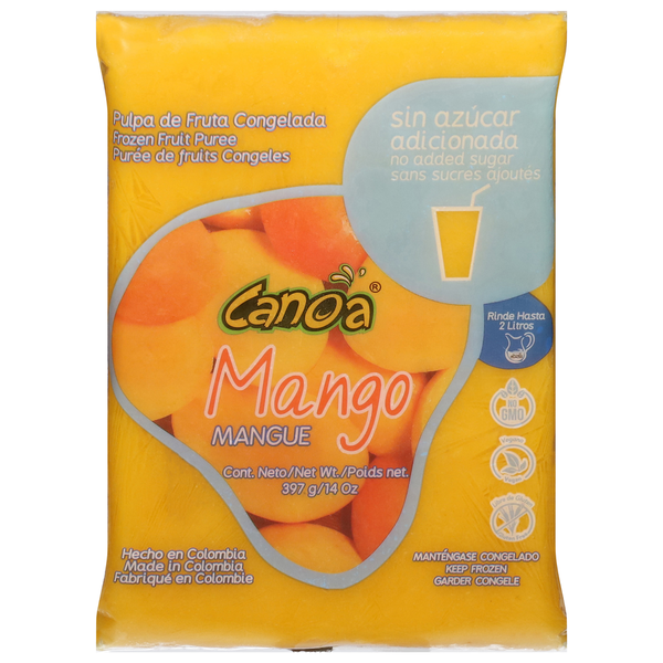 Juice & Nectars Canoa Frozen Fruit Puree, Mango hero