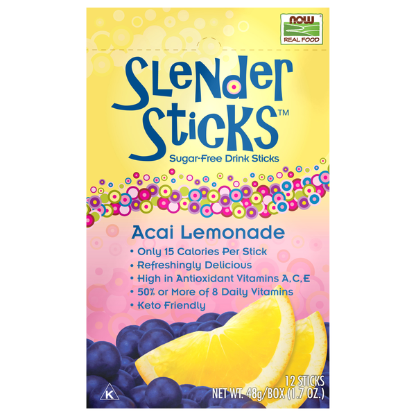 Cocoa & Drink Mixes NOW Acai Lemonade Slender Sticks™ hero