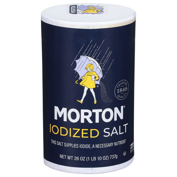 Spices & Seasoning Morton Iodized Salt, 26 Ounce hero