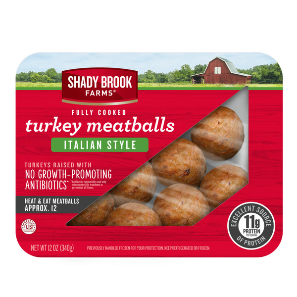 Packaged Poultry Shady Brook Farms® Fully Cooked Italian Style Turkey Meatballs hero