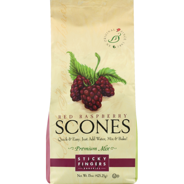 Doughs, Gelatins & Bake Mixes Sticky Fingers Bakeries Scones Mix, Premium, Red Raspberry hero