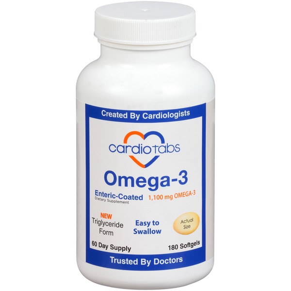 Cardiovascular Cardiotabs Omega-3 Dietary Supplement Softgels hero