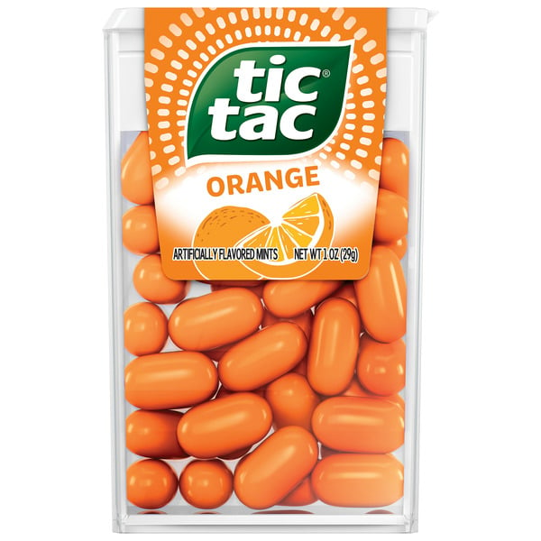 Mint & Gum Tic Tac Fresh Breath Mints, Orange, Bulk Hard Candy Mints hero