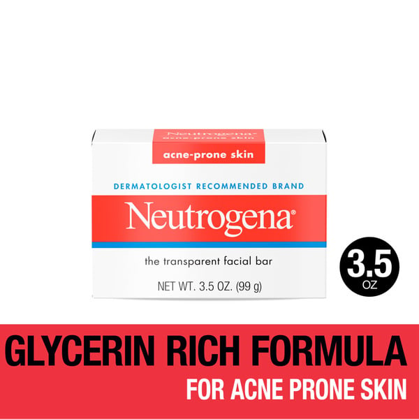 Facial Care Neutrogena Glycerin Facial Cleansing Bar For Acne-Prone Skin hero