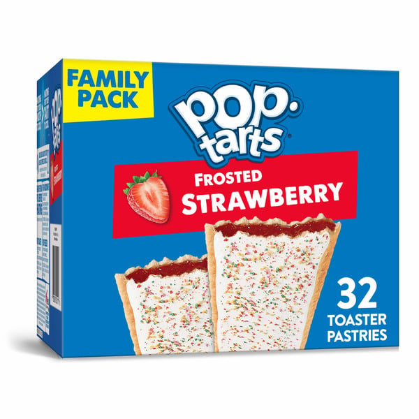 Breakfast Bars & Pastries Pop-Tarts Toaster Pastries, Kids Snacks, Frosted Strawberry hero