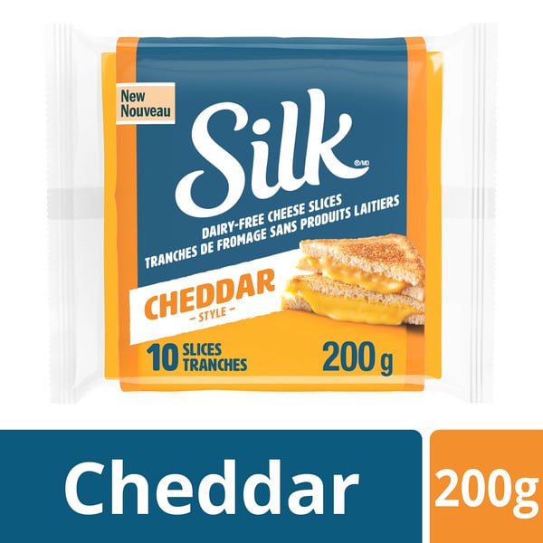 Silk Dairy-Free Cheese Slices - Cheddar Style hero