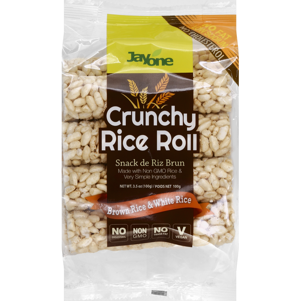 Fruit & Vegetable Snacks Jayone Rice Roll, Crunchy, Brown Rice & White Rice hero