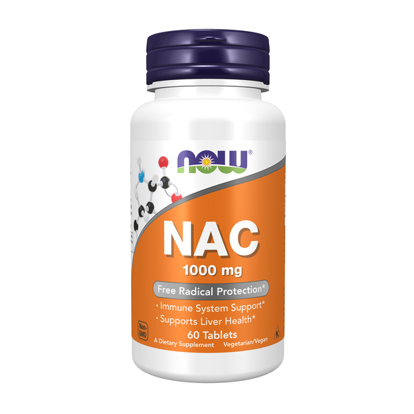 Vitamins & Supplements NOW NAC 1000 mg hero