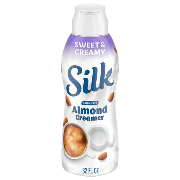 Other Creams & Cheeses Silk Sweet and Creamy Almond Creamer, Dairy Free, Gluten Free, Soy Free hero