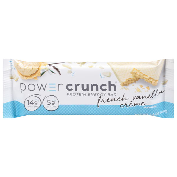 Protein & Nutritional Bars Power Crunch Protein Energy Bar, French Vanilla Creme Flavored hero