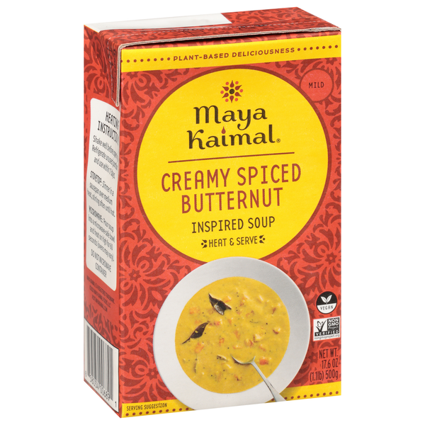 Soup, Broth & Bouillon Maya Kaimal Inspired Soup, Creamy Spiced Butternut, Mild hero