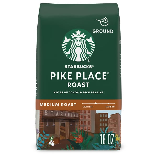 Coffee Starbucks Pike Place Medium Roast Ground Coffee hero