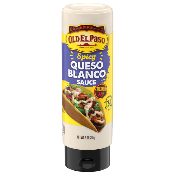 Preserved Dips & Spreads Old El Paso Sauce, Queso Blanco, Spicy, Medium hero