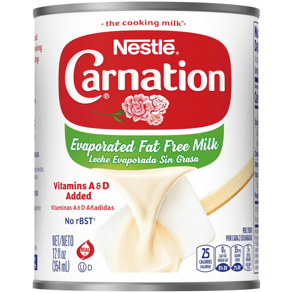 Baking Supplies & Decor Carnation Nestle Fat Free Evaporated Milk Vitamins A And D Added hero