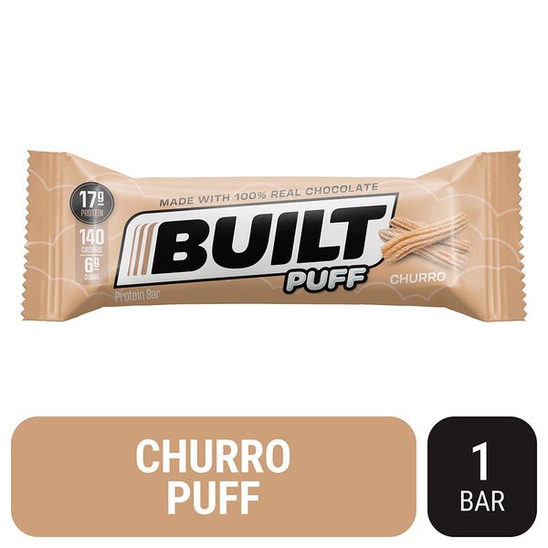 Bakery Desserts BUILT Collagen Protein Bar, Cinnamon Churro Puffs hero