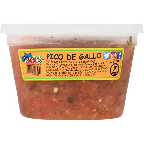 Fresh Vegetables Rico's Pico de Gallo hero