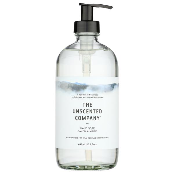 The Unscented Company Unscented Hand Soap In A Glass Bottle hero