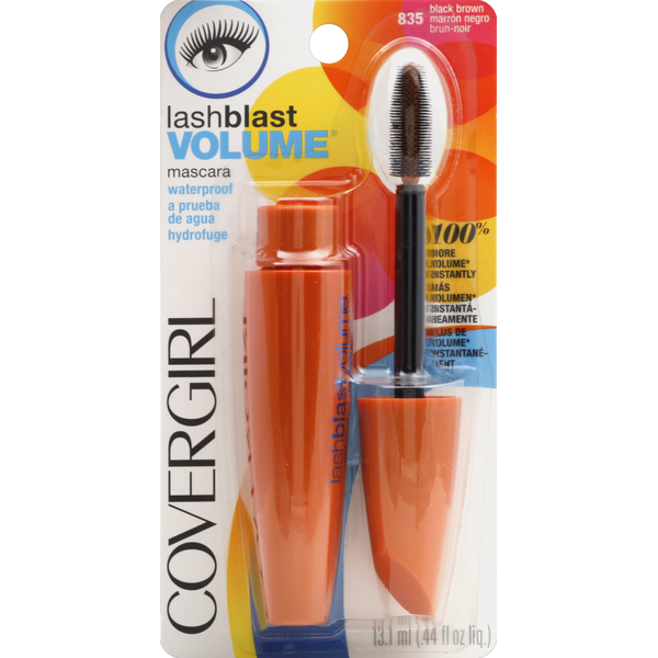 COVERGIRL Mascara, Waterproof, Black Brown 835 hero