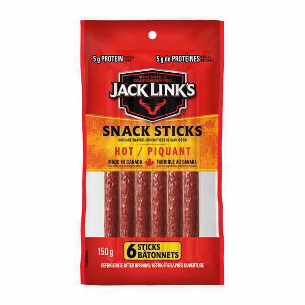 Jack Link's Hot Snacksticks, Meat Snacks hero